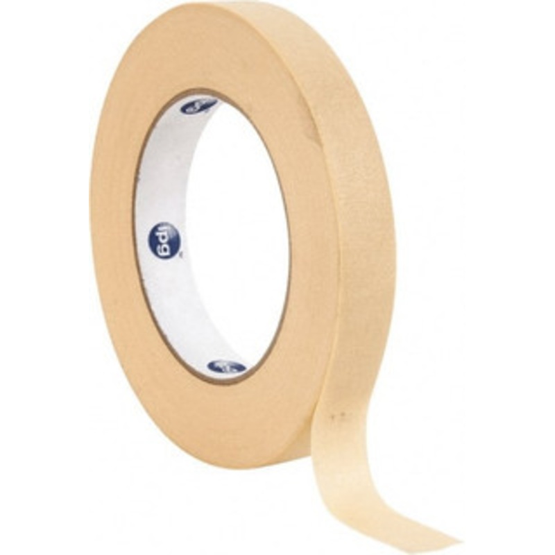Intertape 3/4 Wide x 180 ft. Long x 6 mil Tan Paper Masking Tape Rubber Adhesive, 23 Lb/In Tensile Strength, Series 519 73848 - 53475471
