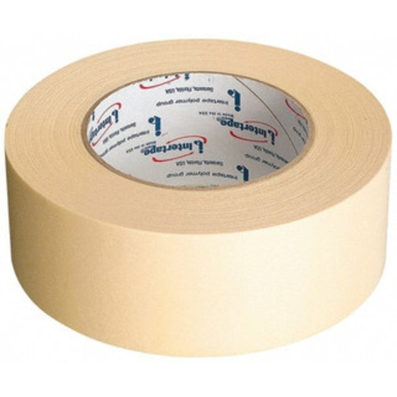 Intertape 3 Wide x 180 ft. Long x 5 mil Tan Paper Masking Tape Rubber Adhesive, 19 Lb/In Tensile Strength, Series 513 87219 - 88629464