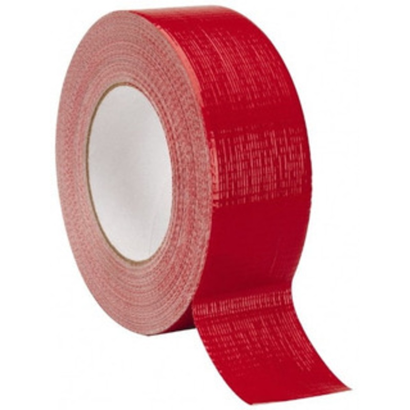 Intertape 55m x 2 x 9 mil Red Polyethylene Cloth Duct Tape Rubber Adhesive, 18 Lb Tensile Strength, 32 to 160F, Series AC20 77387 - 62472691