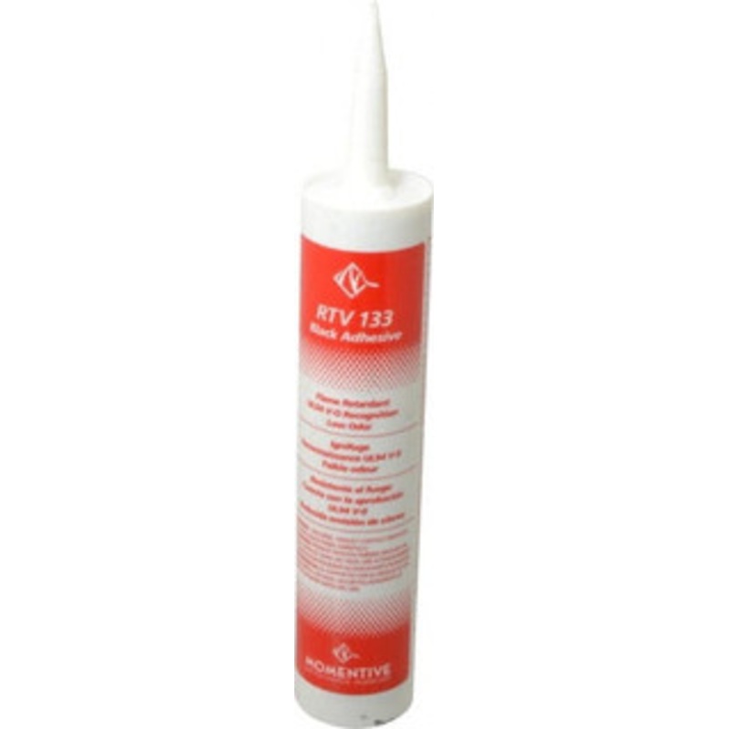 Momentive Performance Materials 10.1 oz Cartridge Black RTV Silicone Joint Sealant -50 to 200C Operating Temp, 24 to 48 hr Full Cure Time, Series RTV133 RTV133 12C - 06904882