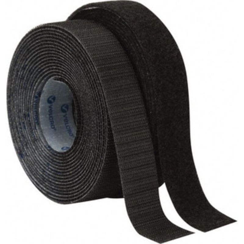 Velcro 1 x 5 Yd Adhesive Backed Hook & Loop Roll Continuous Roll, Black 213016 - 67127480
