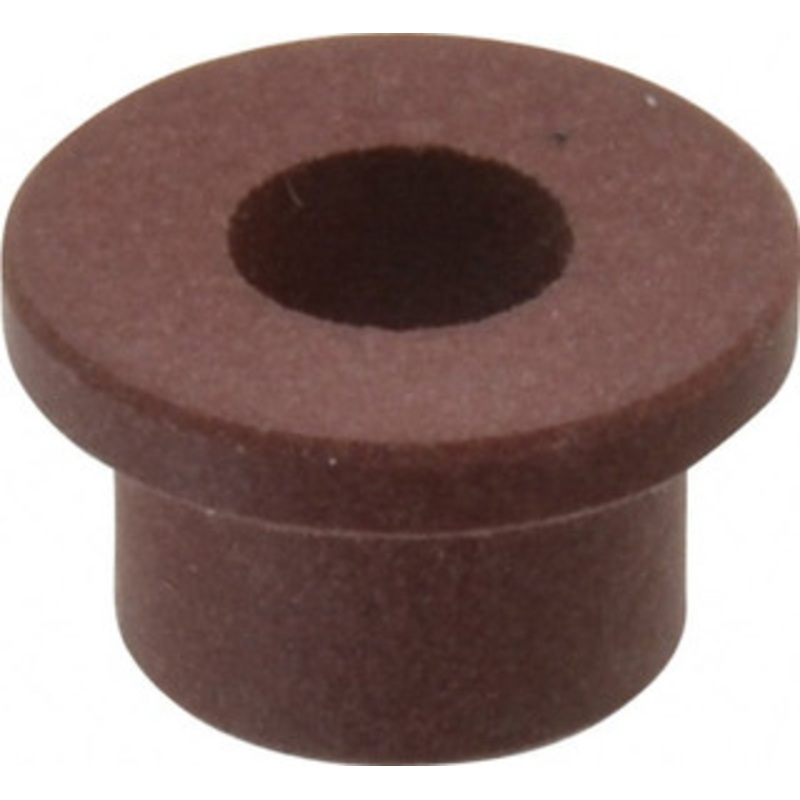 Bunting Bearings 3/16 Inside x 5/16 Outside Diam, PTFE Sleeve Bearing 7/16 Flange Outside Diam, 1/16 Flange Thickness, 1/4 OAL BJ4F030502 - 35400779