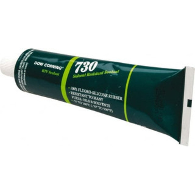 Dow Corning 3.04 oz Tube White RTV Silicone Joint Sealant -85 to 500F Operating Temp, 14 min Tack Free Dry Time, 24 hr Full Cure Time, Series 730 4097353 - 00231605