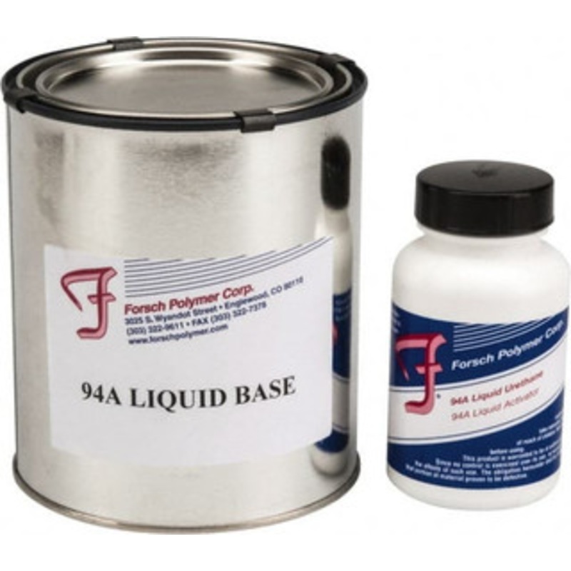 Forsch Polymer Corp. 1 Lb Kit Black Polyurethane Castable Rubber 100 F Max Operating Temp, 10 min Tack Free Dry Time, 24 hr Full Cure Time, Series URS 5194 URS 5194-1 LB - 66746777