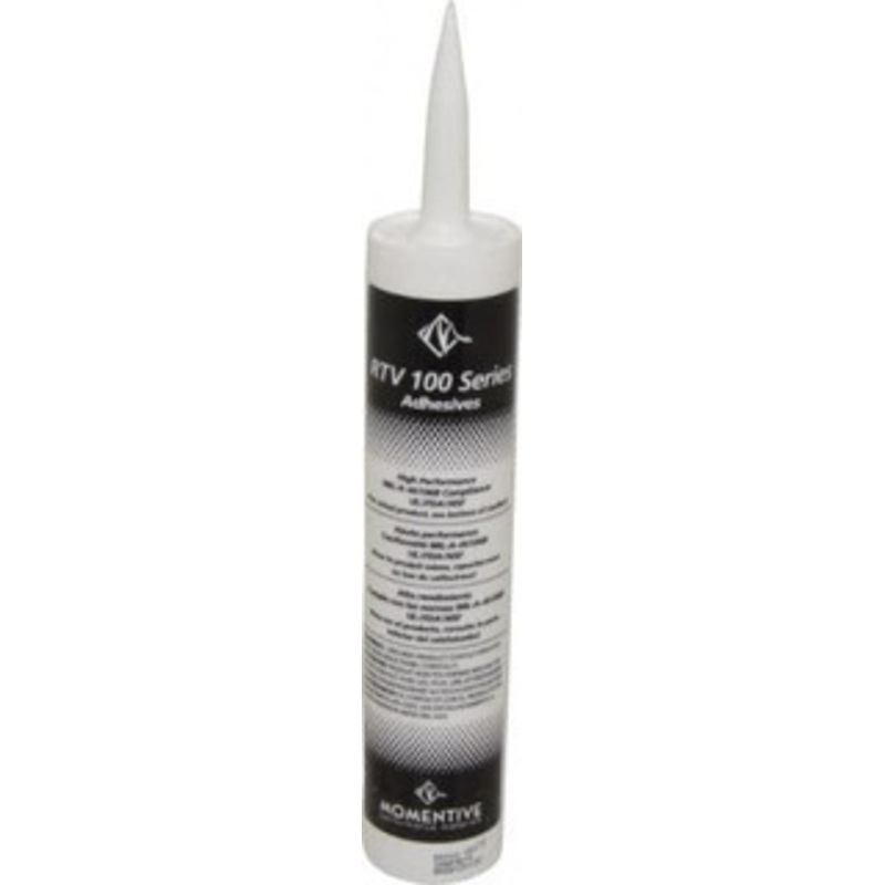 Momentive Performance Materials 10.1 oz Tube White RTV Silicone Joint Sealant 204.44F Max Operating Temp, 20 min Tack Free Dry Time, 24 hr Full Cure Time, Series RTV100 RTV102 12C - 06904601