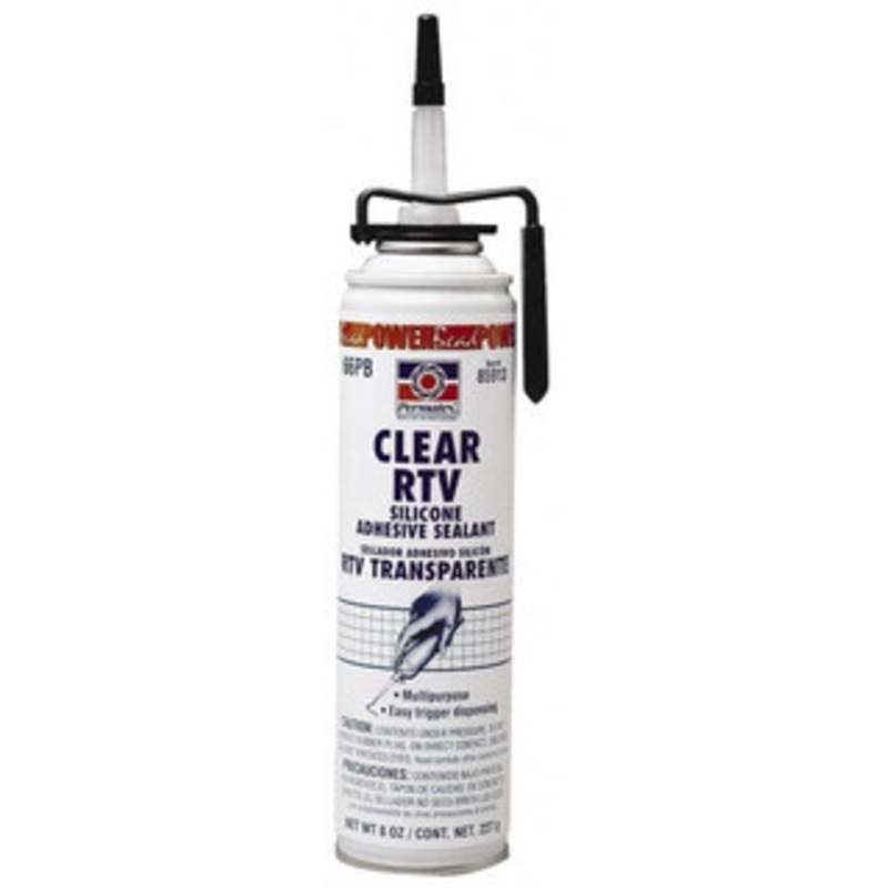 Permatex 7.25 oz Can Clear RTV Silicone Joint Sealant -75 to 400F Operating Temp, 24 hr Full Cure Time 85913 - 85635019