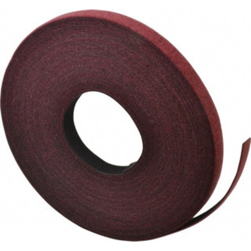 Velcro ONE-WRAP 3/4 x 25 Yd Self Fastening Tie/Strap Hook & Loop Roll Continuous Roll, Cranberry, Fire Retardant, Printable Surface 151504 - 72974272