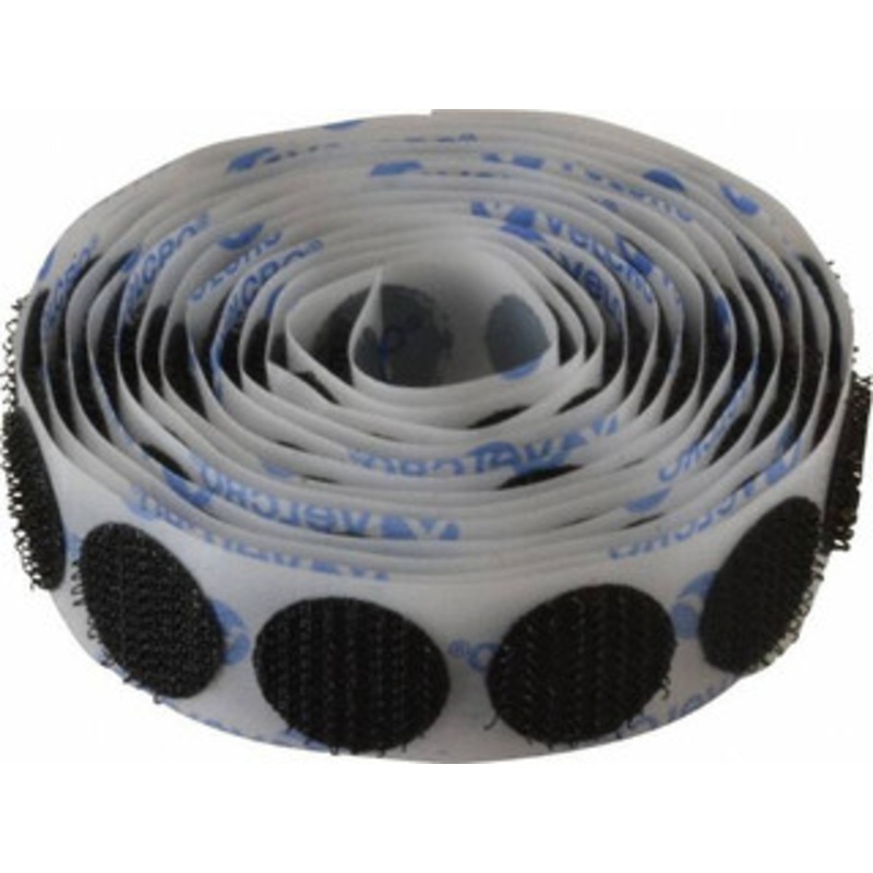 Velcro VELCOIN Hook 100 Piece 5/8 Adhesive Backed Hook Dots Packaged Pieces, Black 213021 - 67128009