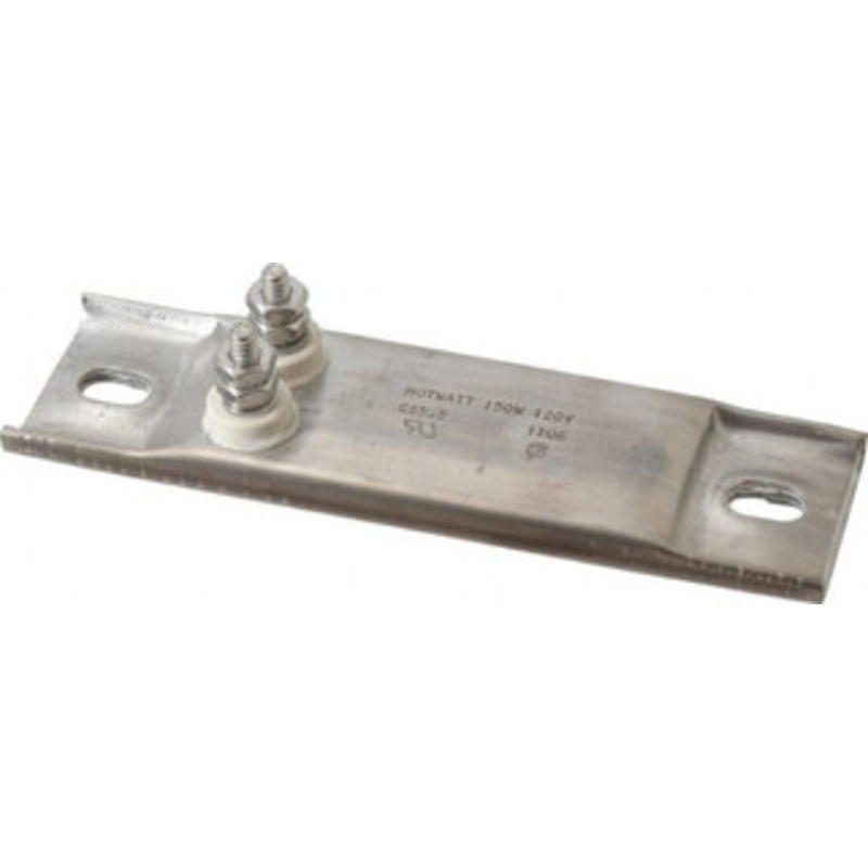 Backer Hotwatt 120 Volt, 150 Watt, 5-1/2 Long Channel Strip Heater 1 Hot Length, 50 Watt per Sq In CS0000550000 - 37027166