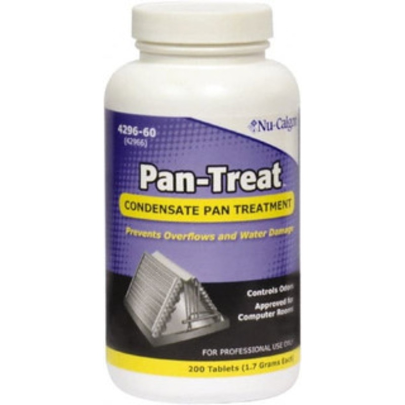 Nu-Calgon HVAC Cleaners & Scale Removers, Container Size: 200 Tablets, Container Type: Jar, Applications: Condensate Pans, Container Material: Plastic, Cleaner Type: Condensate Pan Treatment 4296-60 - 07328883