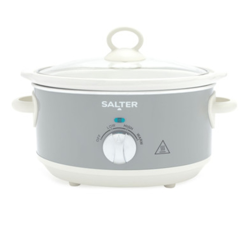 Retro 3.5L Slow Cooker  Grey