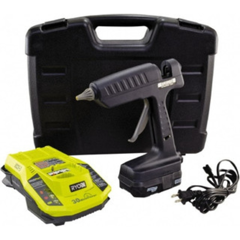Surebonder Full Barrel Frame Electric/Battery Hot Melt Hot Glue Gun Use with 1/2 & 7/16 Glue Sticks HYBRID-120KIT - 32508855