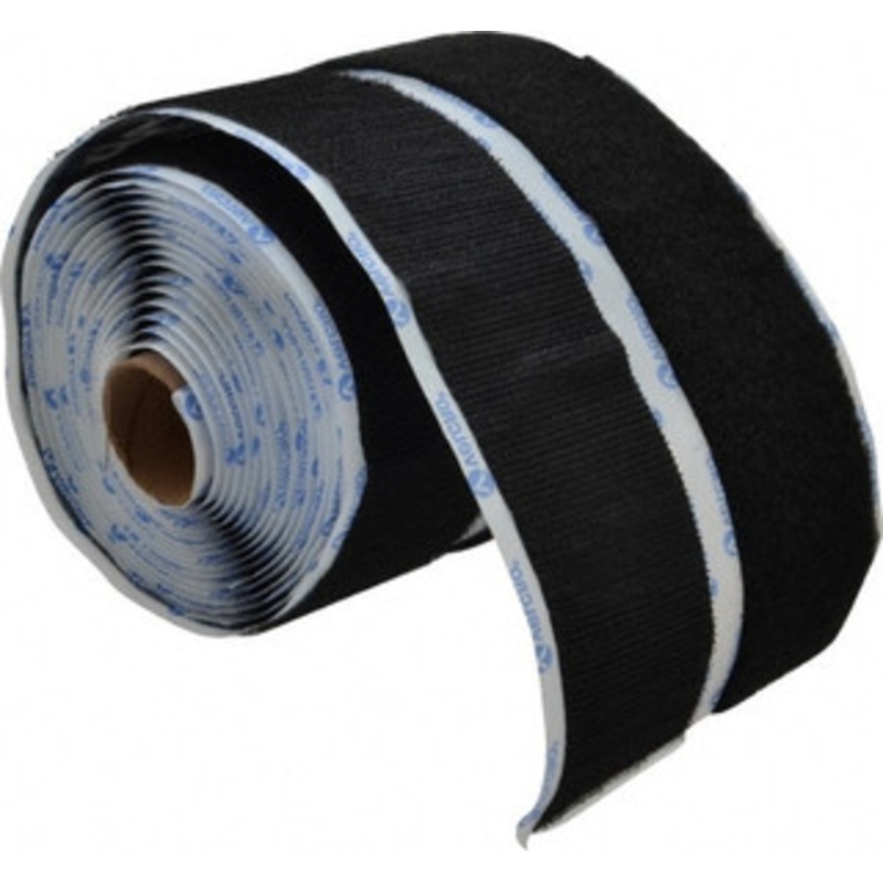Velcro 2 x 5 Yd Adhesive Backed Hook & Loop Roll Continuous Roll, Black 211685 - 67127647