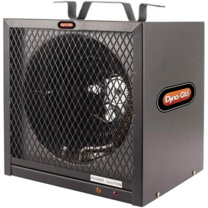 Dyna-Glo Electric Forced Air Heaters, Type: Portable Garage Heater, Maximum BTU Rating: 16380, Voltage: 240, Amperage Rating: 30, Width (Inch): 9-39/64, Height (Inch): 12-51/64 EG4800DGP - 99892473