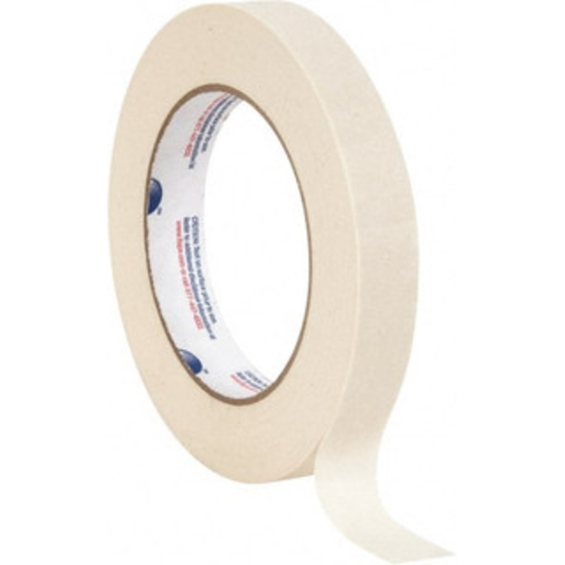 Intertape 3/4 Wide x 180 ft. Long x 5 mil Tan Paper Masking Tape Rubber Adhesive, 19 Lb/In Tensile Strength, Series 513 87217 - 74405796