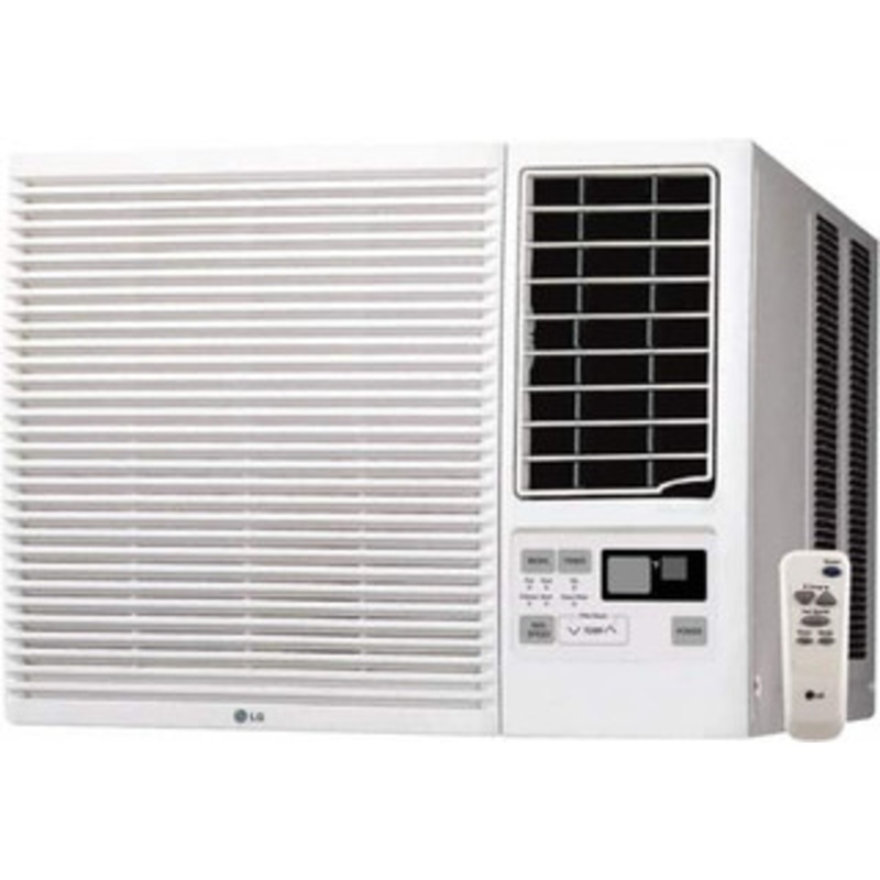 LG 23000 BTU, 208/230 Volt Window Air Conditioner with Electric Heat 11.5/10.6 Amp Rating, 25-1/2 Wide x 30-1/2 Deep x 17 High LW2416HR - 66779299