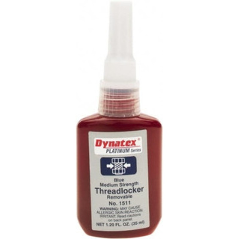 Made in USA 35 mL Bottle, Blue, Medium Strength Liquid Threadlocker BD1511 - 61662367