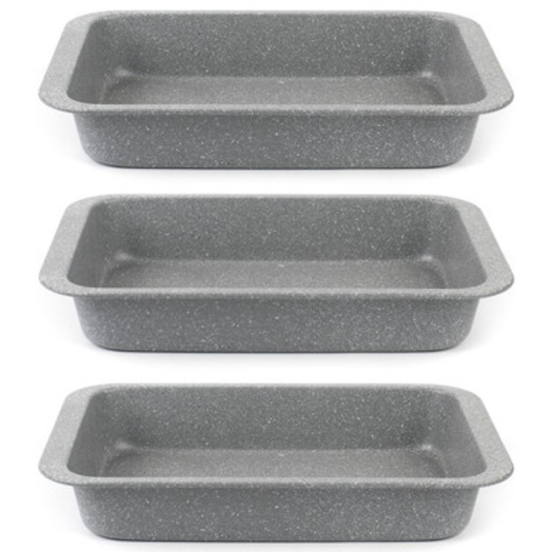 Marblestone 36cm Roasting Pan - 3 Pack