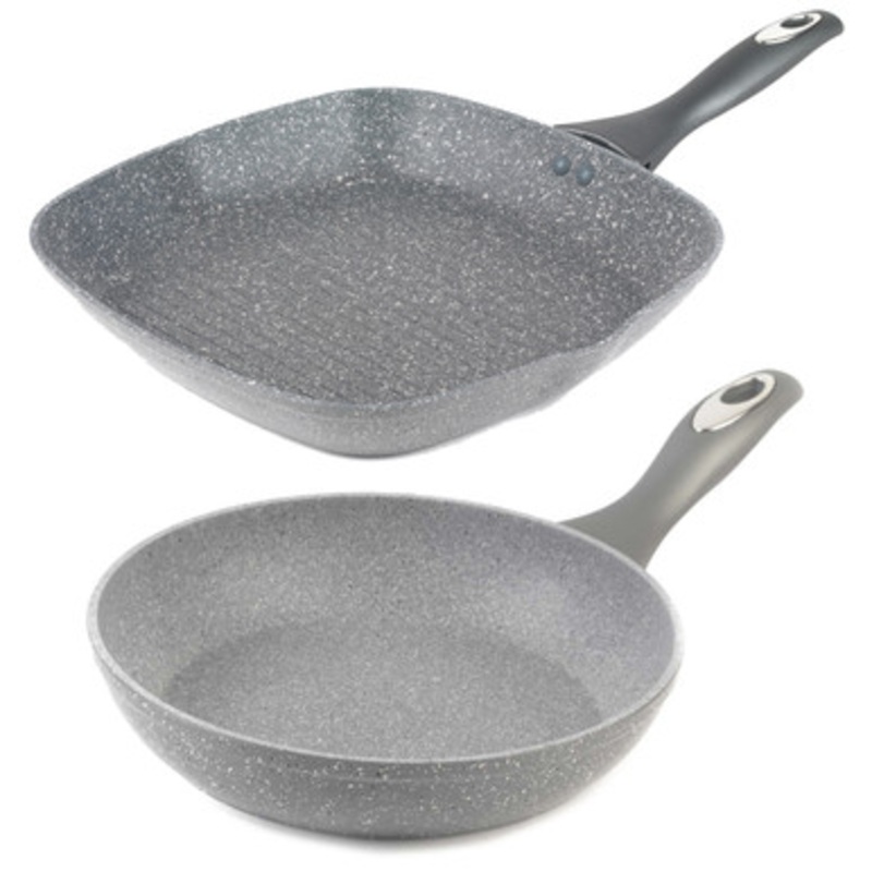 Marblestone Frying Pan & Griddle Set