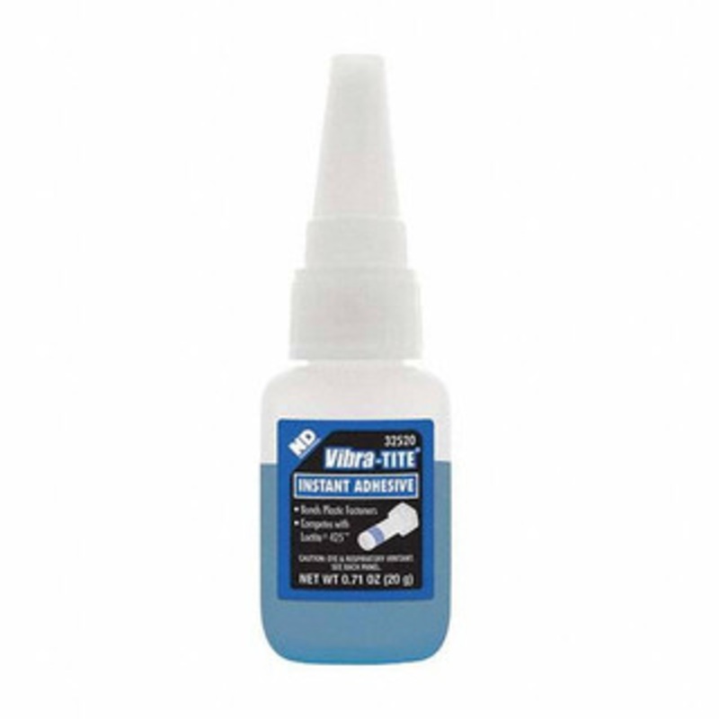 Vibra-Tite 20 gram Bottle, Clear Plastic Threadlocker Series 325, 24 hr Full Cure Time 32520 - 50648732