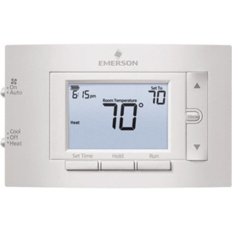 White-Rodgers 50 to 99F, 1 Heat, 1 Cool, Digital Programmable Thermostat 20 to 30 Volts, 1.77 Inside Depth x 1.77 Inside Height x 5-1/4 Inside Width, Horizontal Mount 1F83C-11PR - 39825153
