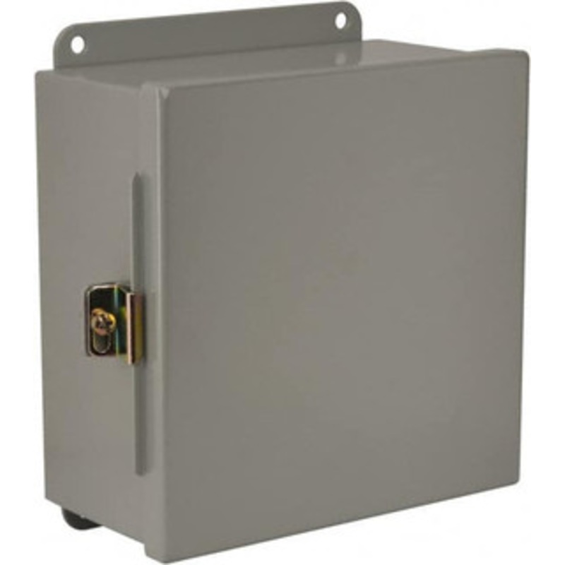 Cooper B-Line NEMA 12, 13 Steel Standard Enclosure with Hinge Flat Cover 8 Wide x 8 High x 4 Deep, Dirt-tight & Dust-tight 78205170038 - 64073349