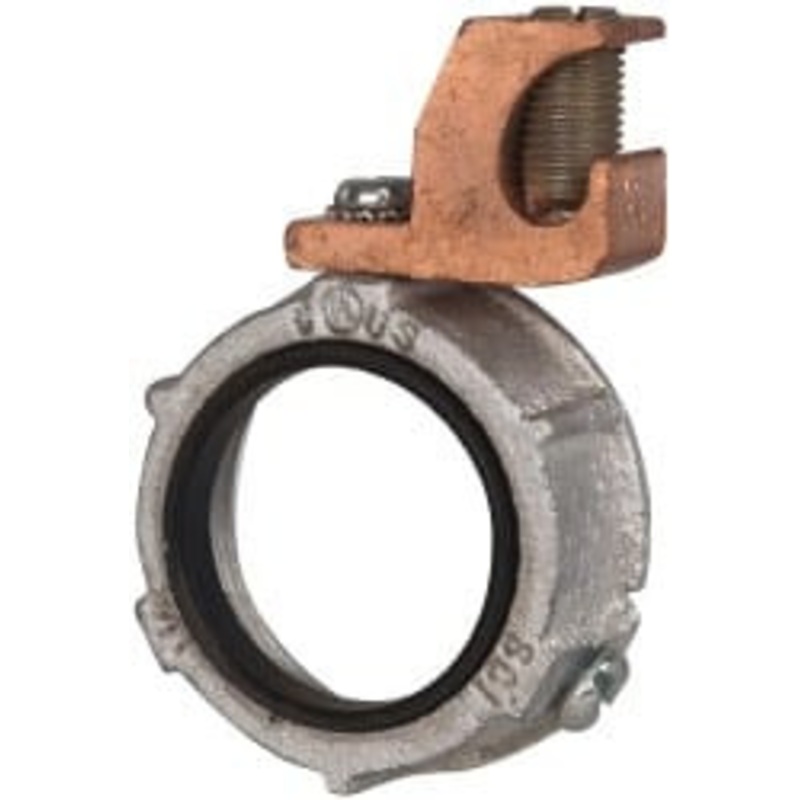 Crouse-Hinds 1-1/2 Trade Rigid/Intermediate (IMC) Conduit Bushing Malleable Iron, Partially Insulated, Threaded Connection HGLL5 10C - 04506846