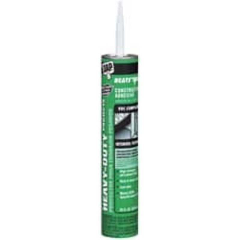 DAP 28 Fluid Ounce Container, White, Cartridge Synthetic Latex Construction Adhesive Service Temp from 0 to 120F, Indoor, Outdoor 7079827407 - 02572196