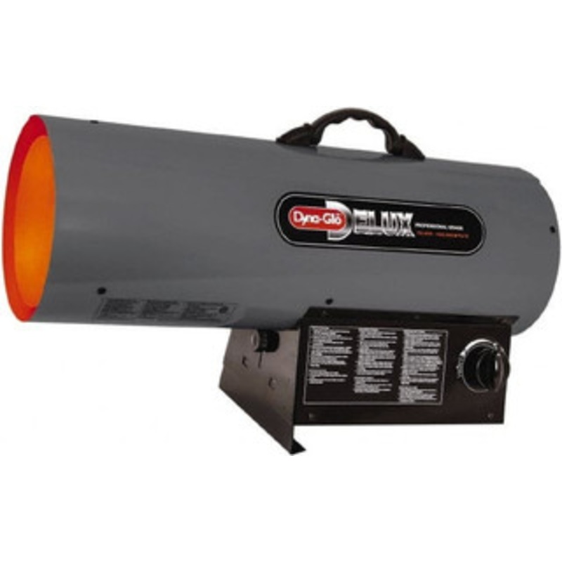 Dyna-Glo 10 to 125,000 BTU Rating, Propane Forced Air Heater 3,100 Sq Ft Max Heating Area, (1) 1 Lb or 20 Lb Tank Capacity, Fuel with LP Gas RMC-FA125DGD - 53772471