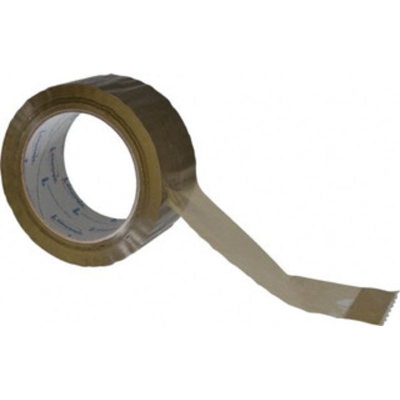 Intertape 2 x 110 Yd Natural (Color) Rubber Adhesive Sealing Tape Polypropylene Film Backing, 1.85 mil Thick, 27 Lb Tensile Strength, Series 7100 F5085-05 - 53475331