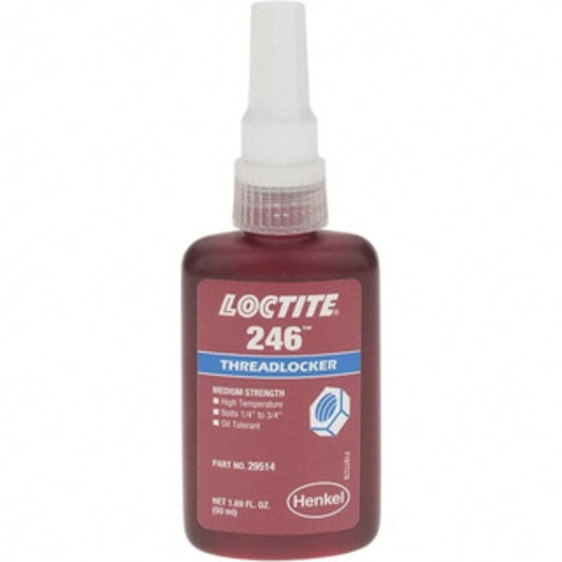 Loctite 50 mL, Red, Medium Strength Threadlocker Series 246 234172 - 80625247