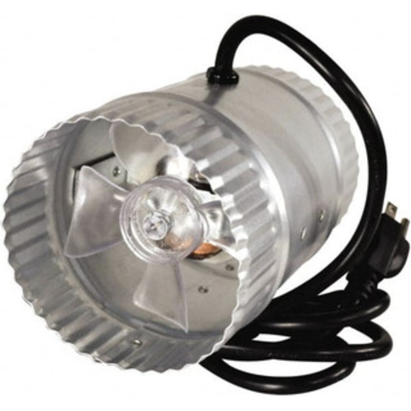 Suncourt 4 Diam, 0.3 Amp, 120 Volt Duct Fan 65 CFM, Single Speed DB204C - 30395255