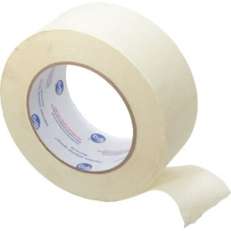 Intertape 2 Wide x 180 ft. Long x 5 mil White Paper Masking Tape Rubber Adhesive, 21 Lb/In Tensile Strength, Series PG500 PG500.13 - 00322008
