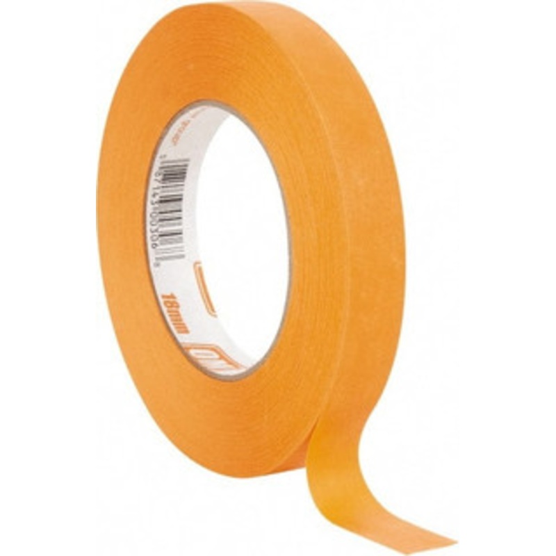 Intertape 3/4 Wide x 180 ft. Long x 7.3 mil Orange Paper Masking Tape Rubber Adhesive, 23 Lb/In Tensile Strength, Series Orange Mask OM1855 - 62473061