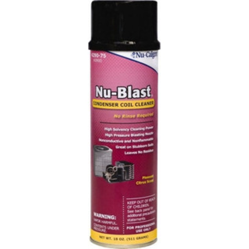 Nu-Calgon HVAC Cleaners & Scale Removers, Container Size (oz.): 18, Container Type: Aerosol, Additional Information: Condenser Coil Cleaner, Type: Coil Cleaner 4290-75 - 07328727