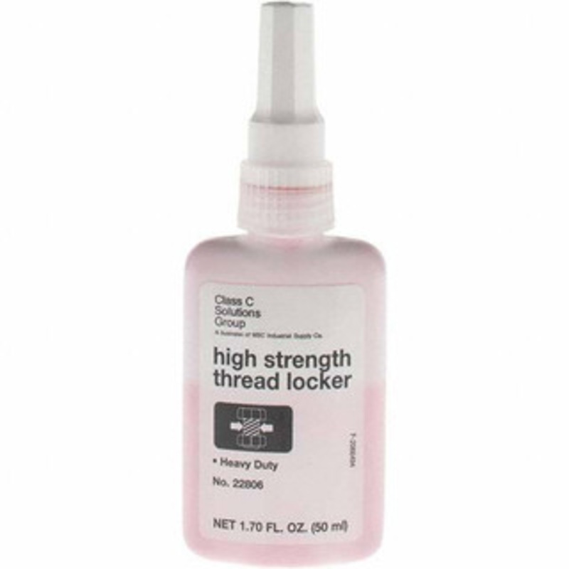 PRO-SOURCE 50 mL Bottle, Red, High Strength Liquid Threadlocker Series 271, 24 Hour Full Cure Time, Hand Tool, Heat Removal 22806 - 45645777
