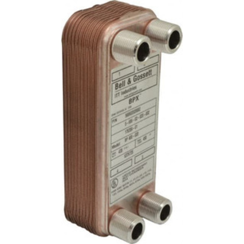 Bell & Gossett Inch, Brazed Plate Heat Exchanger Max psi, F Max, Wide x High x Deep 568602020002 - 00096214