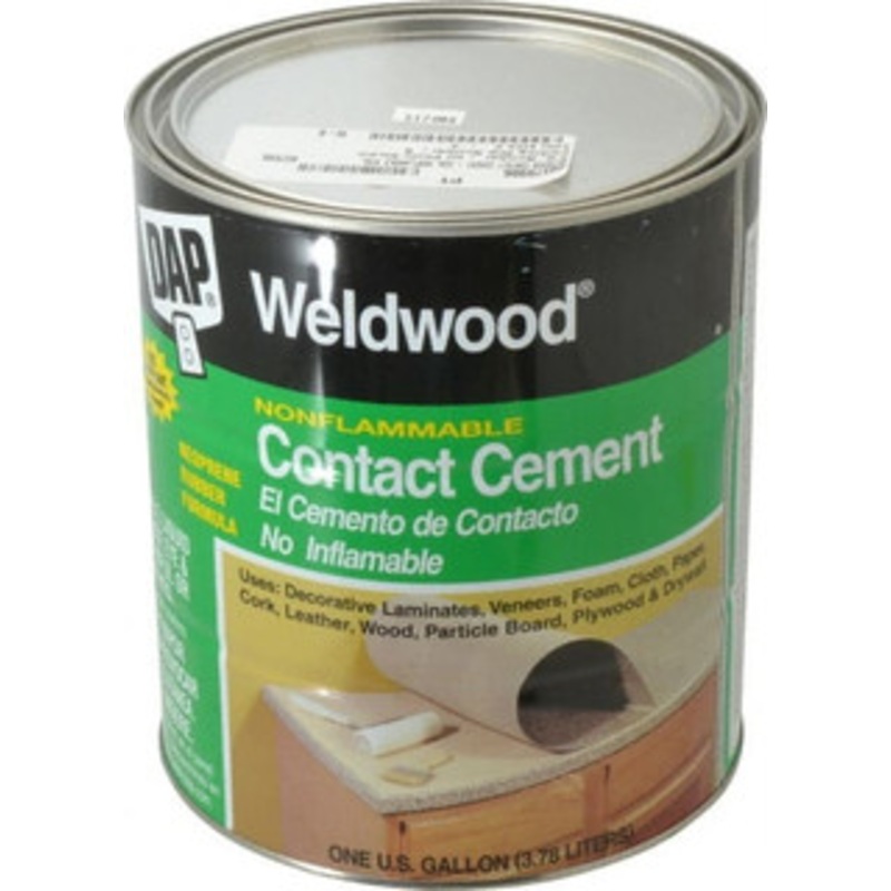 DAP 128 Fluid Ounce Container, Tan, Can Polychloroprene Construction Adhesive Service Temp from -40 to 180F, 30 to 40 min Fixture Time, Indoor 7079825336 - 08378986