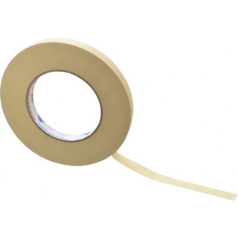 Intertape 1/2 Wide x 180 ft. Long x 7.3 mil Tan Paper Masking Tape Rubber Adhesive, 26 Lb/In Tensile Strength, Series PG21 PG21..8 - 53475455