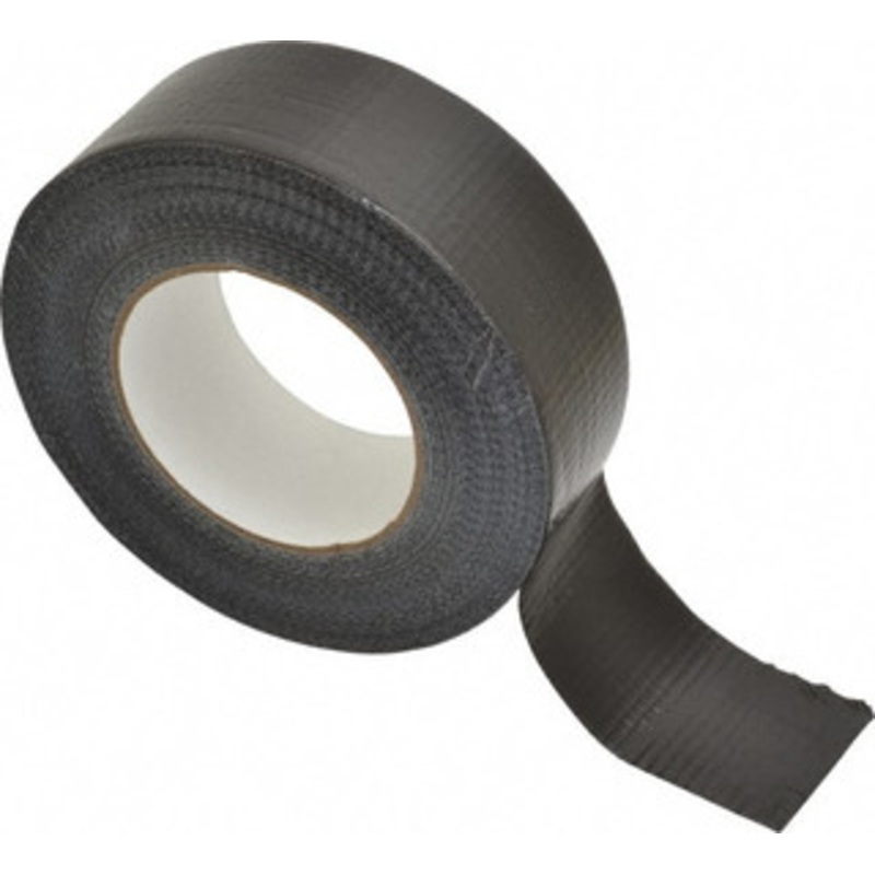 Intertape 55m x 2 x 9 mil Black Polyethylene Cloth Duct Tape Rubber Adhesive, 18 Lb Tensile Strength, 32 to 160F, Series AC20 76295 - 62472683