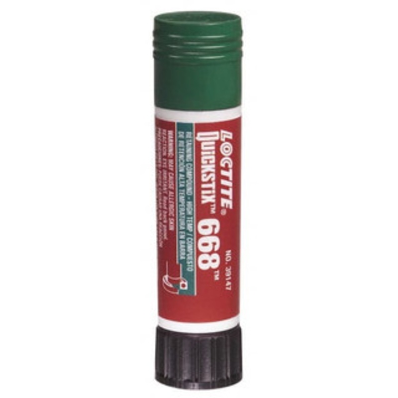 Loctite 19 Gal Stick, Green, Low Strength Semisolid Retaining Compound Series 668, 24 hr Full Cure Time, Heat Removal 640470 - 09251083