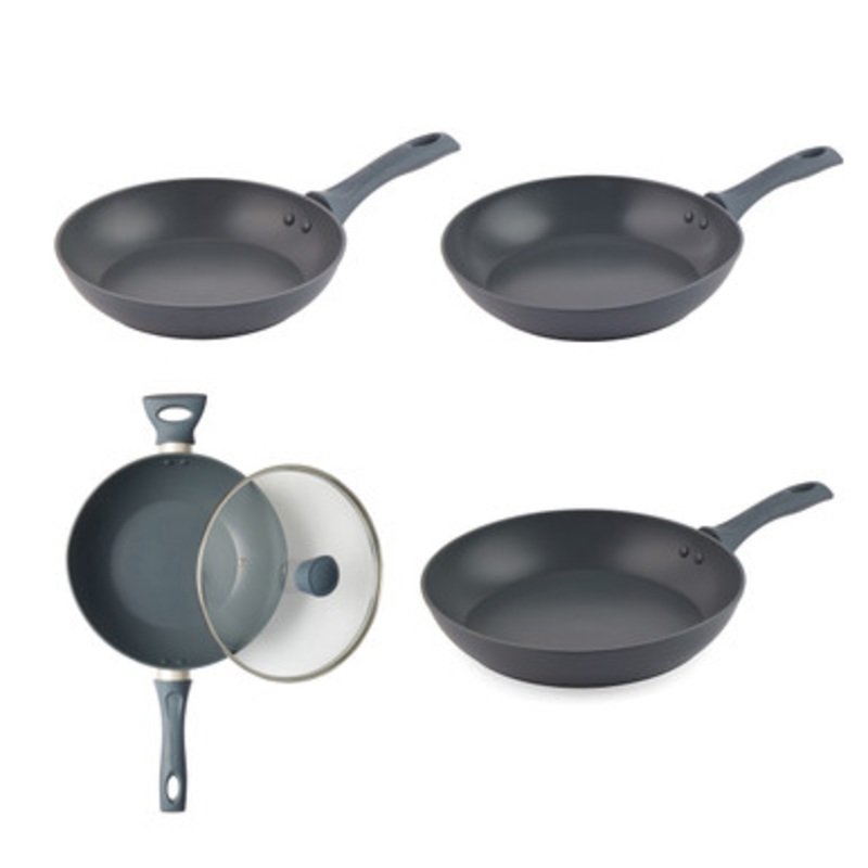 Marino 4-Piece Frying Pan & Wok Set