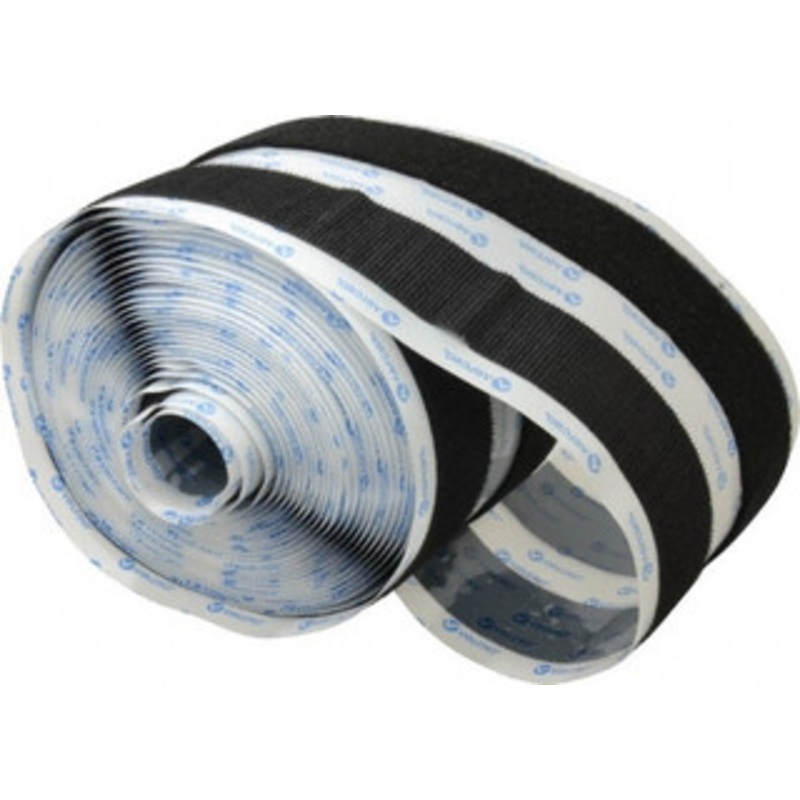 Velcro 1-1/2 x 10 Yd Adhesive Backed Hook & Loop Roll Continuous Roll, Black 213012 - 67127605