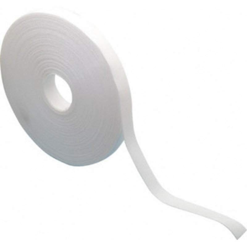 Velcro QWIK Tie Tape 5/8 x 25 Yd Self Fastening Tie/Strap Hook & Loop Roll Continuous Roll, White, Printable Surface 158784 - 72974033