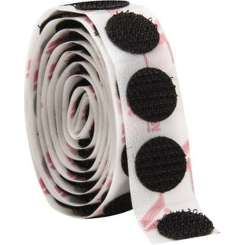 Velcro VELCOIN Hook 100 Piece 1/2 Adhesive Backed Hook Dots Packaged Pieces, Black 213019 - 67127969