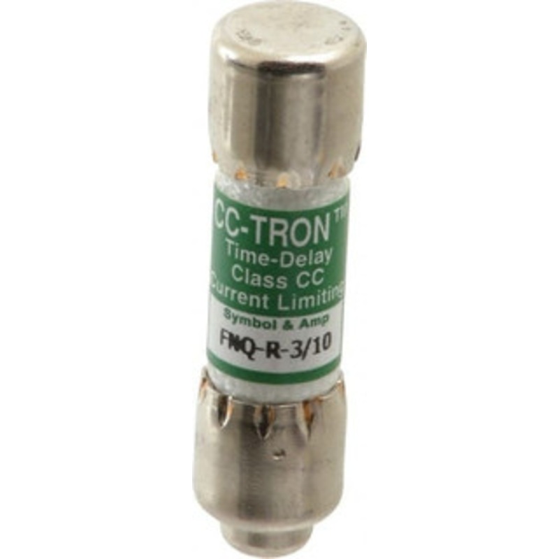 Bussmann 300 VDC, 600 VAC, 0.3 Amp, Time Delay General Purpose Fuse Fuse Holder Mount, 1-1/2 OAL, 200 at AC (RMS) kA Rating, 13/32 Diam FNQ-R-3/10 - 75915801