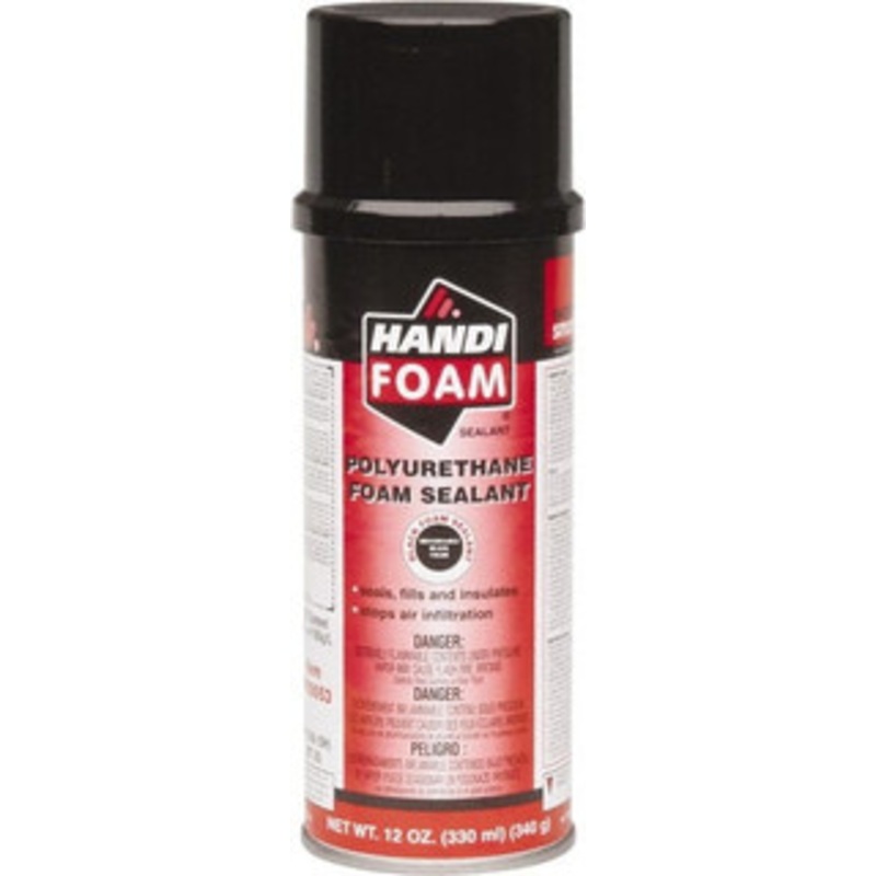 Fomo Products 12 oz Aerosol Black Polyurethane Foam -200 to 240F Operating Temp, 5 min Tack Free Dry Time, 24 hr Full Cure Time P30053 - 84497593
