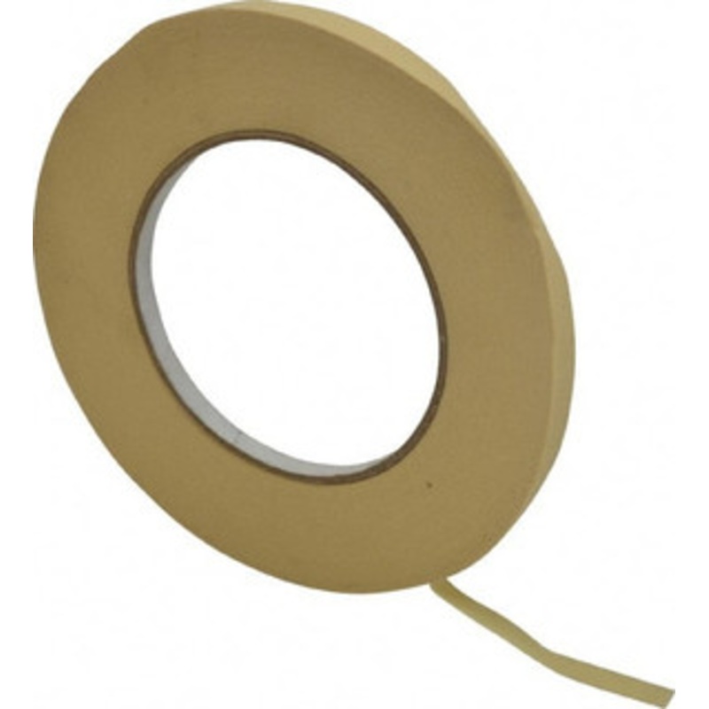 Intertape 1/4 Wide x 180 ft. Long x 7.3 mil Tan Paper Masking Tape Rubber Adhesive, 26 Lb/In Tensile Strength, Series PG21 PG21..5 - 62473145