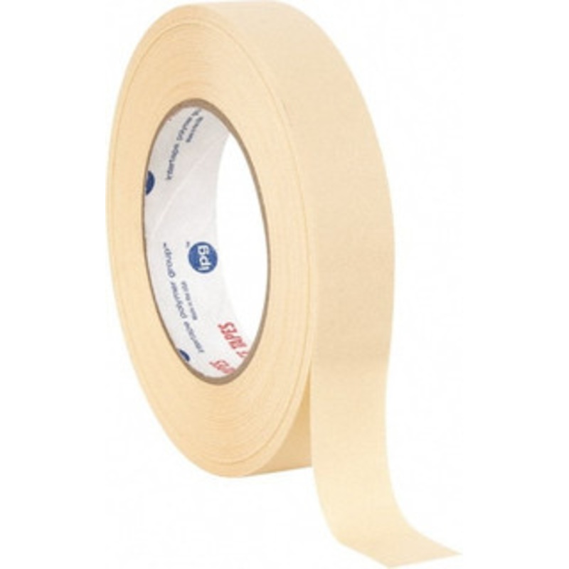 Intertape 1 Wide x 180 ft. Long x 7.3 mil White Paper Masking Tape Rubber Adhesive, 26 Lb/In Tensile Strength, Series PG21 PG21..179 - 76486927