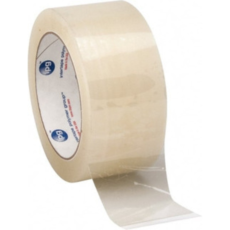 Intertape 2 x 60 Yd Clear Rubber Adhesive Sealing Tape Polypropylene Film Backing, 3 mil Thick, 32 Lb Tensile Strength, Series 1100 F4210 - 84493808